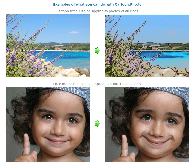 Cartoon.pho.to - Create Cartoon of any Photo and Catoonize Your Face