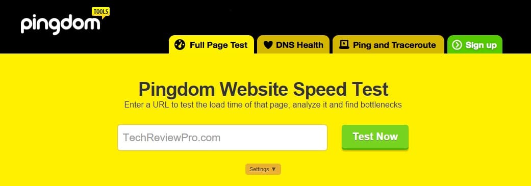 Pingdom Tools - Free Website Loading Speed Test Tool