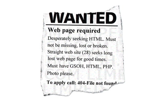404 Error - Webpage Not Found Creative Design