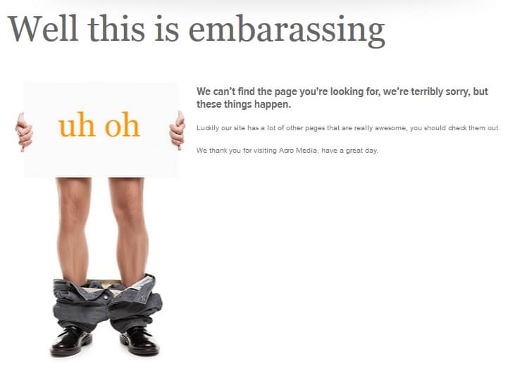 Funny Http 404 Error Page Design
