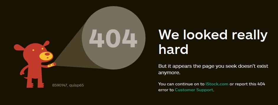 Good 404 Error Pages Design