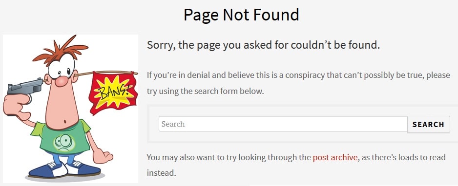 Page Not Found - Http 404 error