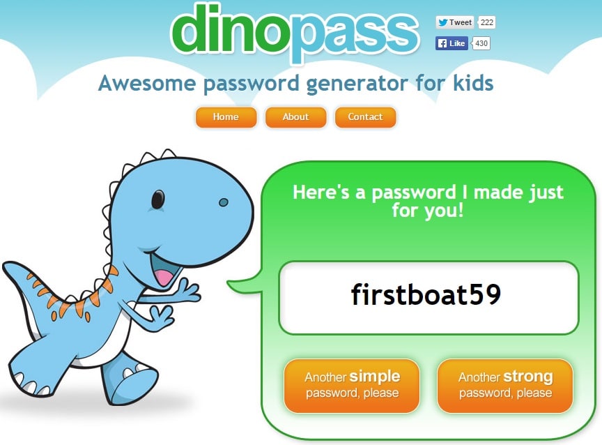 DinoPass - Awesome Password Generator for Kids