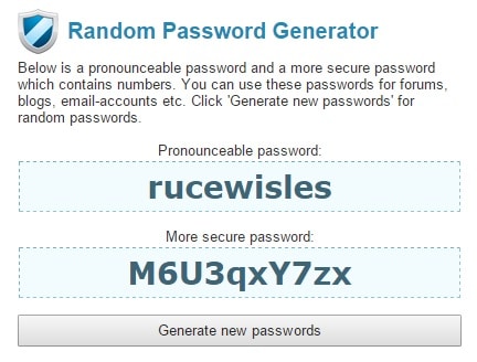 Pronounceable Random Password Generator