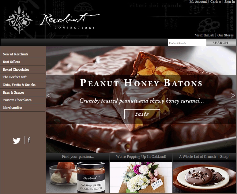 Recchiuti Chocolate Websites Design Ideas