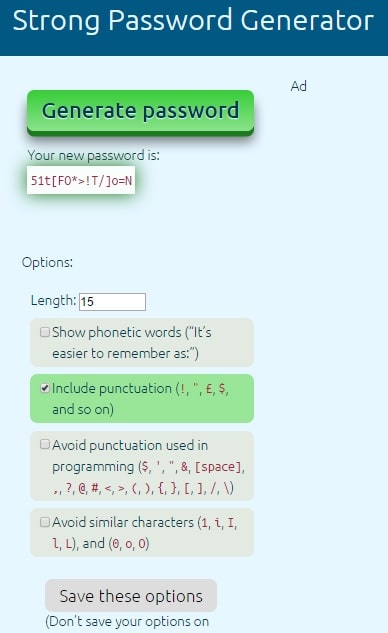 Strong Password Generator - Secure Password Generator Online