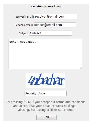 How to Send Anonymous Email Online for Free Without Registration