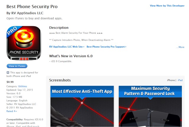 Best Phone Security Pro: Password protect iPhone - secure iPhone with Best Security App for iPhone