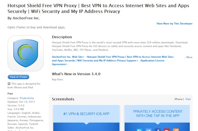 Hotspot Shield VPN: Safe browsing on iPhone - Best iPhone VPN app for security