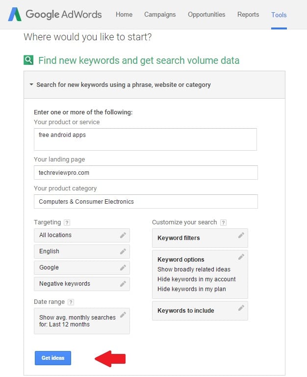 How to Find Keywords that Drive Traffic Using Google Keyword Planner