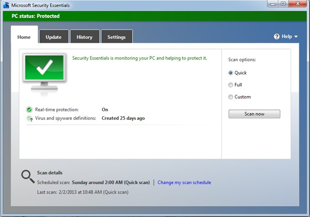 Microsoft Security Essentials - Built-in Best Malware Removal Tool in Windows