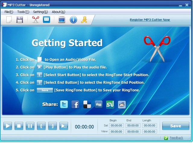 Mp3 Cutter: Best audio editor software for cutting MP3 - free audio editor and Mp3 cutter