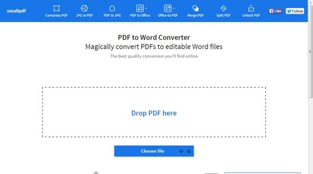 Small PDF - Convert PDFs to Editable Word Files Online for Free 