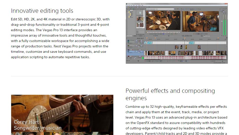 Sony-Vegas-Pro - Premium Best Video Editing Software Tool to Edit Videos Like A Pro