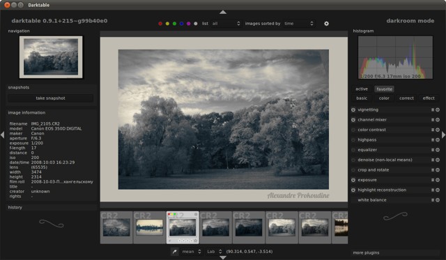 darktable: Best free photo editor for Linux - open source free Linux photo editor