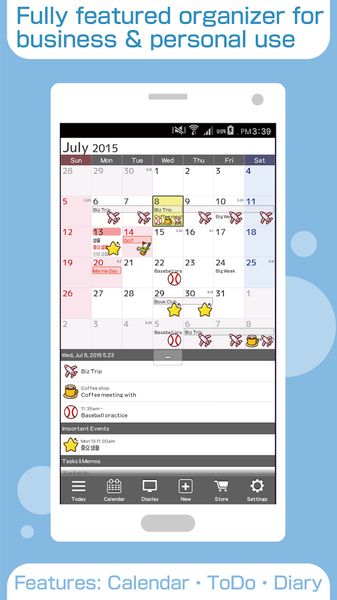 Jorte Customizable Android Calendar App - Best Free Calendar App for Android - Best Android Calendar Widget