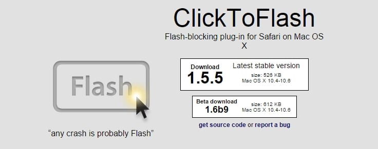 ClickToFlash Best Safari Plugins Free - Best Safari Web Browser Extensions - Best Safari Addons