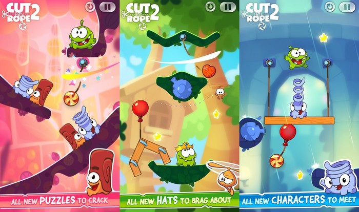 Cut the Rope 2 - iPhone Puzzle Solving Games for Kids - Best Puzzle Games for iPhone Gamers