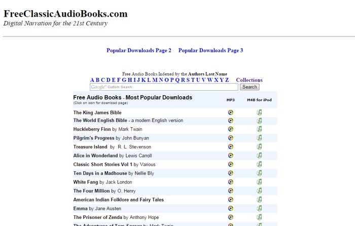 FreeClassicAudioBooks.com - Best Audio Books Download Site to Download Free Classic Audio Books
