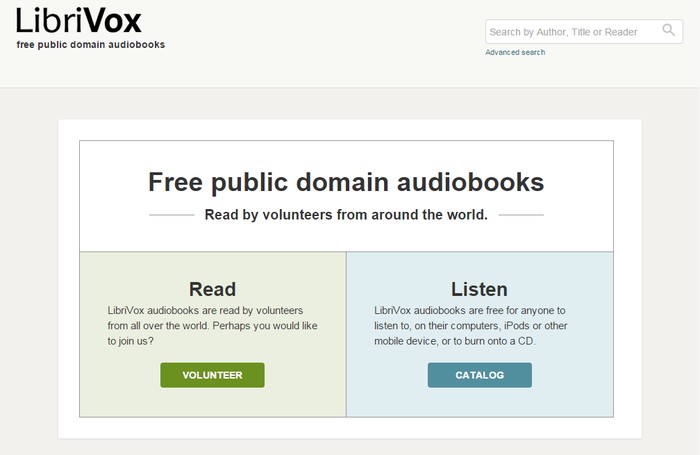 LibriVox - Best Sites to Download Free Audio Books Online - Listen to Books Online for Free