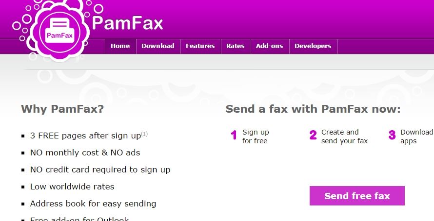 PamFax best online fax services - Free Online Fax Services for Sending a Fax Online
