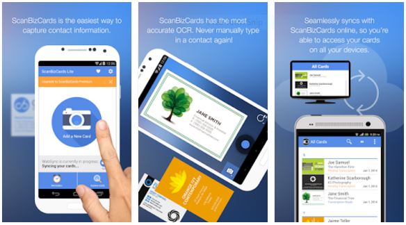 ScanBizCards - Scan Card - Best Business Card Scanner Apps for Android