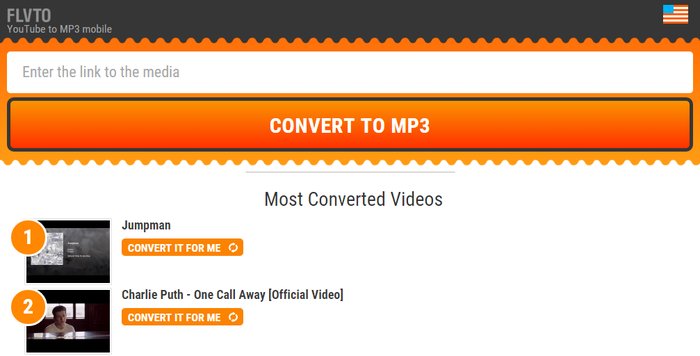 FLVTO- Convert YouTube To MP3 - online video converter free