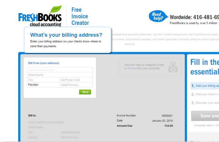 FreshBooks Free Invoice Creator - Best Online Invoice Creator to Create Invoice Online for Free