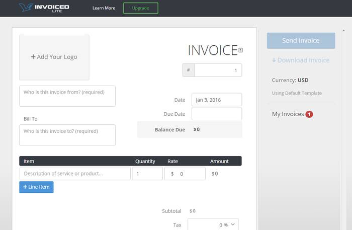 Invoiced - Free Online Invoice Maker to Create Your Own Invoice Online for Free