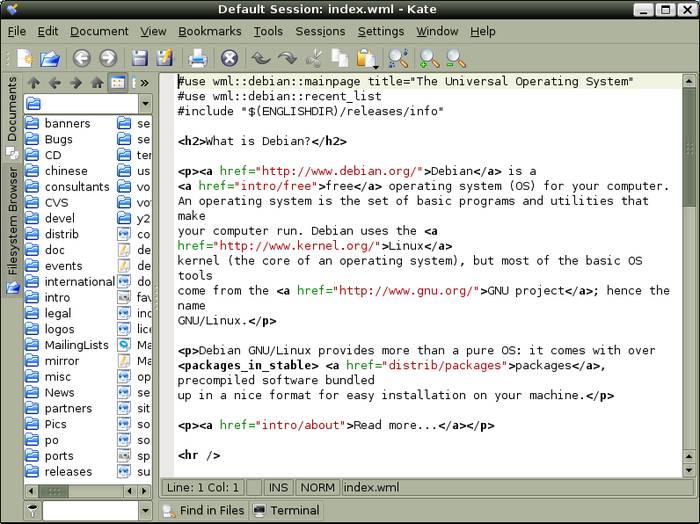 Kate - Replace Ubuntu Default Text Editor With Best Text Editor for Ubuntu