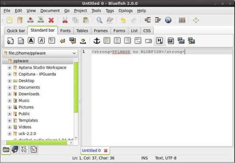 bluefish - Replace Ubuntu Default Text Editor With Best Text Editor for Ubuntu