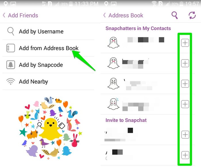 Snapchat-Address Book - How to Find Friends on Snapchat - Snapchat Friends Finder Tool to Add Friends on Snapchat