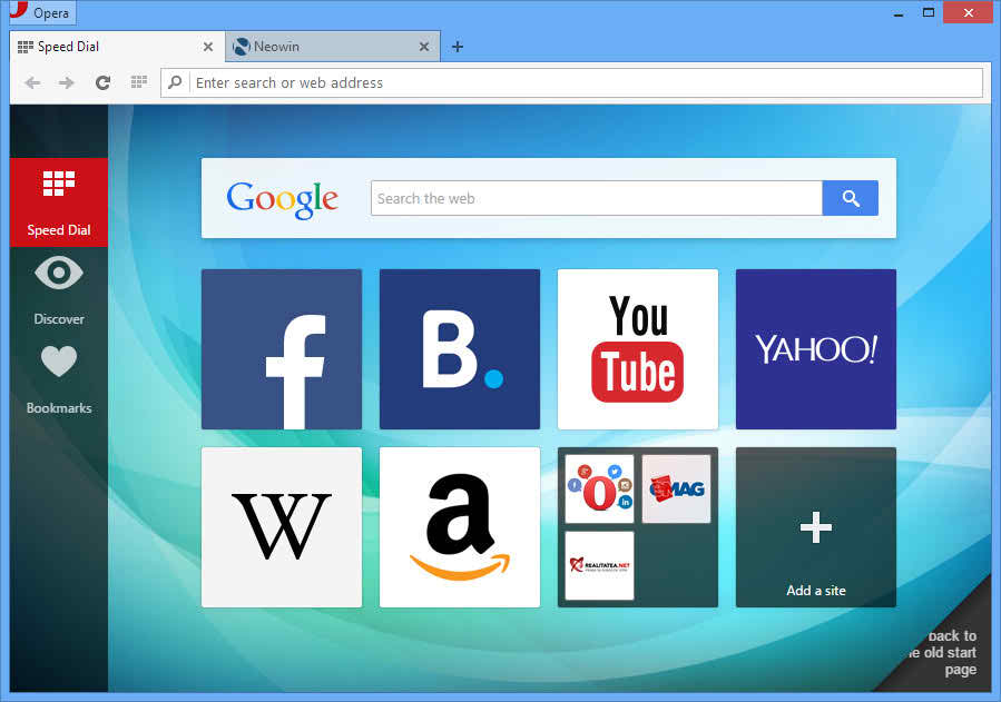 Opera - light browser for Windows - Best Browser for Windows 8