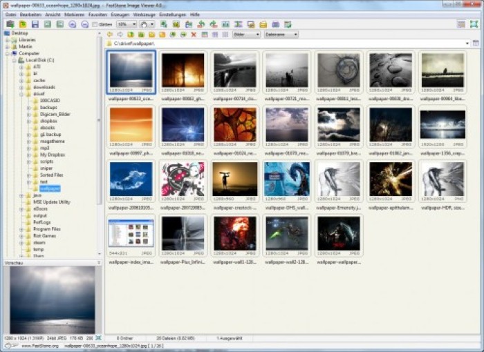 FastStone Image Viewer - Windows photo organizer - photo management software