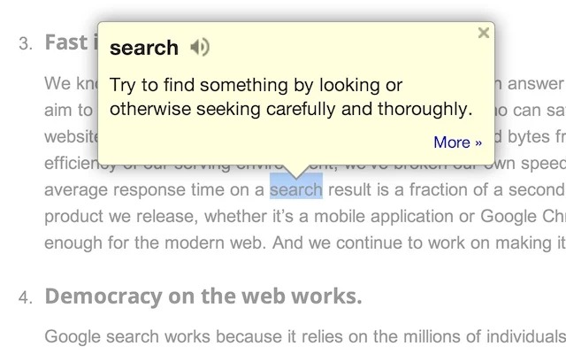 Google Dictionary - Find words meaning online - dictionary extension for chrome - Best Chrome Extensions for Productivity