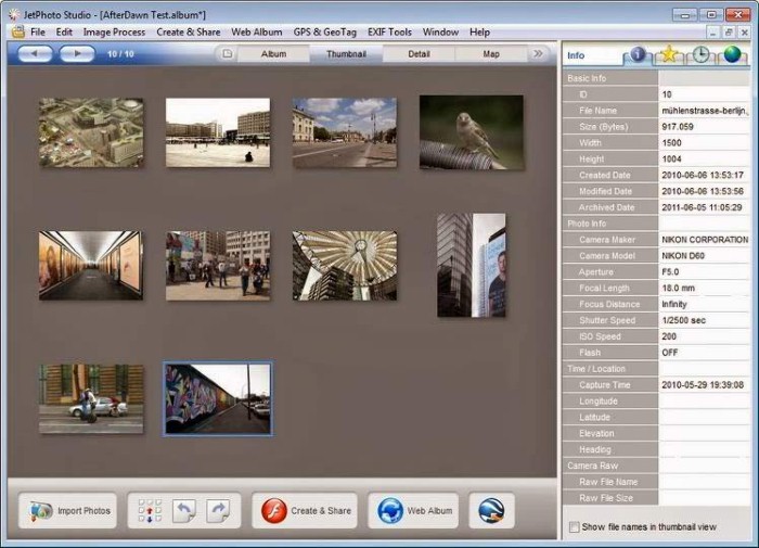 JetPhoto - Feature rich photo organizing tools - photo management software