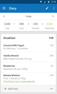 Calorie Counter MyFitnessPal - Best Android Fitness Apps - Top 7 Best Fitness Apps for Android to Keep Track of Your Health and Fitness