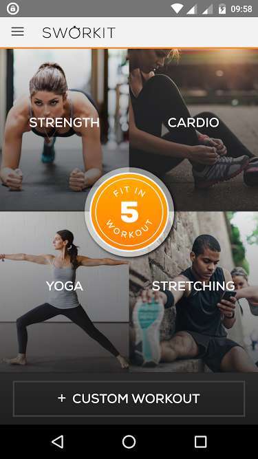 Sworkit - Best Android Fitness Apps - Top 7 Best Fitness Apps for Android to Keep Track of Your Health and Fitness