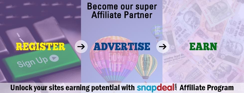 Snapdeal Affiliate Program - Best and High Paying Affiliate Program for Indian Bloggers