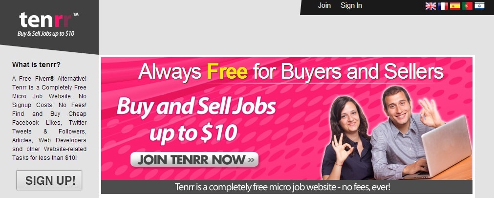 Tennr - Always Free for Buyers and Sellers but Helps You Earn Huge Money Selling Small Gigs