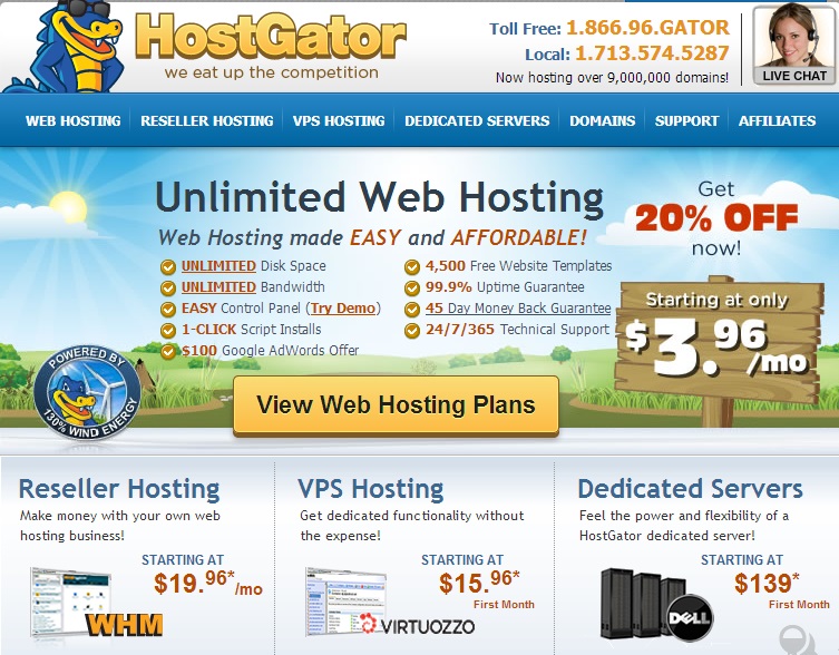 HostGator Hosting - Most Trusted and Best Web Hosting Services