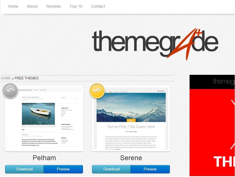 Download Top Quality WordPress Themes For Free