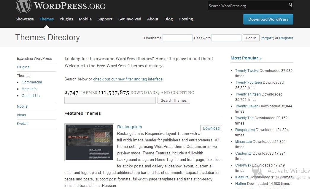 WordPress Theme Directory - Best Sites to Download Free WordPress Themes