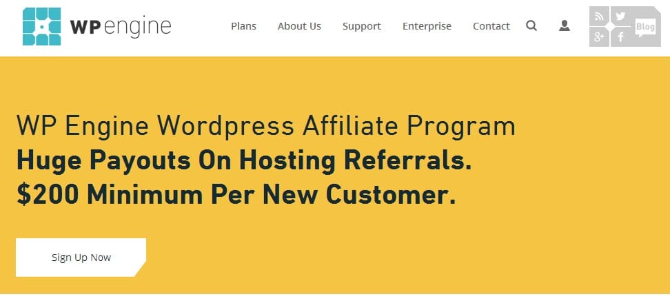 WP Engine - Best Affiliate Program for Blogging Niche Blogs