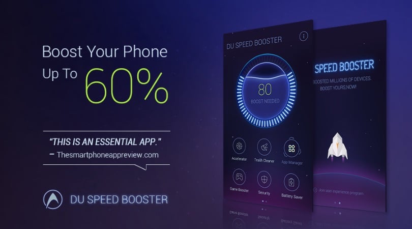 Use DU Speed Booster to Boost Smartphone Speed Instantly
