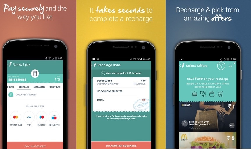 FreeCharge - Best Free Android Apps to Win Free Mobile Recharges