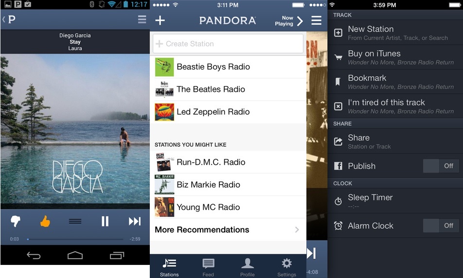 Pandora - Best Music Streaming App for Android and iOS Power Users to Stream Music Online