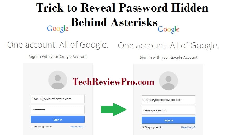 Trick to Reveal Hidden Password Behind Asterisks in Web Browsers Google Chrome & Mozilla Firefox