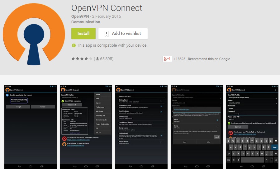 Open VPN Connect - Free Android VPN App