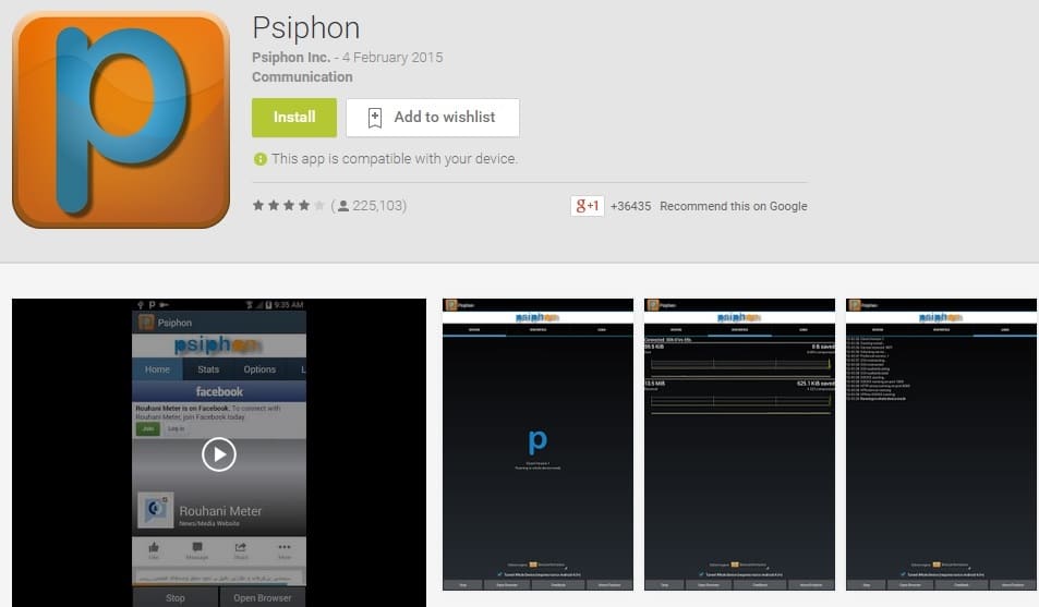 Psiphon - Free Android VPN Proxy App